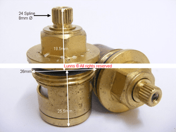 HYG Dial35 Short Deep Recessed 3/4 NST Bath Ceramic Disc Cartridge H5466058711 - Bespoke Part