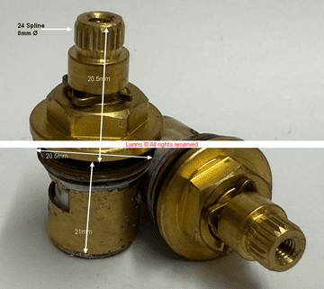 HYG Quattro 1/2" NST Ceramic Disc Cartridges T24-24 - Bespoke Part