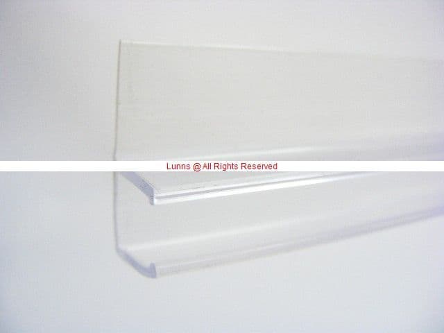 Ibain F Pattern Shower Door Seal 8mm Glass 1900mm Long