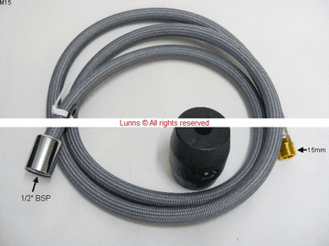 Ibain Neoperl Sink Mixer Pull Out Hose M15x1/2" BSP 39.8600.45601 - Bespoke Part