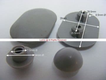 Ibain Vision White Seat & Cover Buffers Set of 6 US4-12- Bespoke Part