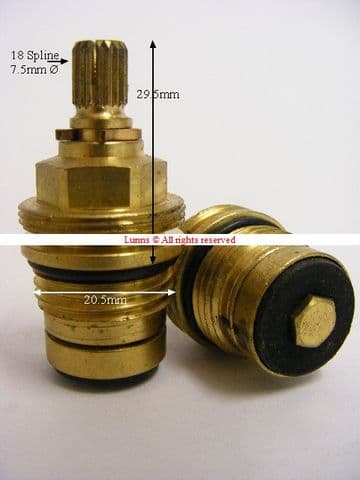 Ibain18 JETT Mk2 Compression Washer Valve T18-14 Pair - Bespoke Part