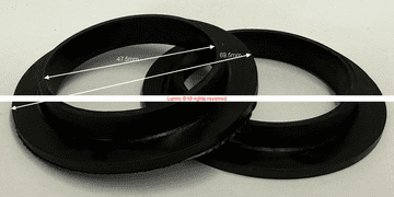 Ideal 1-1/2" Syphon Washer with Lipped Pack of 2