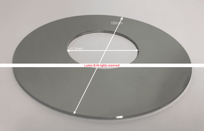 Ideal Disc Spacer Chrome -Ussuri  Metal Cover Disc - Bespoke Part