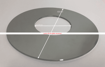 Ideal Disc Spacer Chrome -Ussuri Metal Cover Disc - Bespoke Part