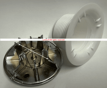 Ideal LV772AA Mk1 Shower Waste Flange & Cover  76-69-43 BLKRM2RHWAL - Bespoke Part