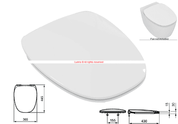 Ideal Standard Dea Seat and Cover (Soft Close Hinge) - Bespokle Part