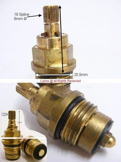 Ideal Standard Original Washer Valve -Replaced By Mk2 (see insert image) Each T18X4 Pair