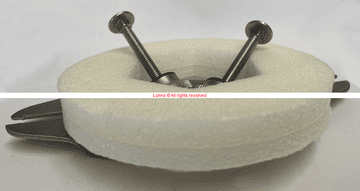 Ideal Standard Replacement Pre2000 Heavy Duty Recessed Close Coupled Plate Kit OFC14 - Bespoke Part