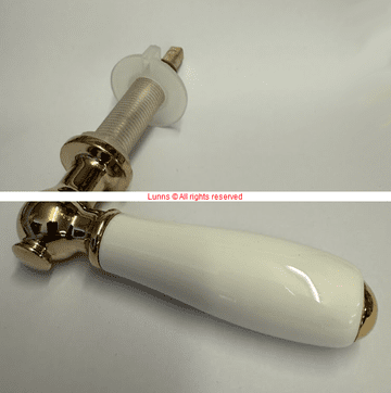 Ideal Standard Revue Original Cistern Lever Gold/White - Bespoke Part