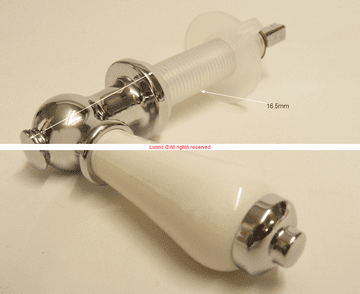 Ideal Standard Revue Replacement Small Bore Cistern Lever Chrome/White EDM5A - Bespoke Part