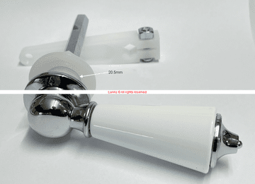 Ideal Standard Waverley/Abbey/Adelphi MK2 20.5 Chrome/Ceramic Hex Cistern Lever EDM32 - Bespoke Part