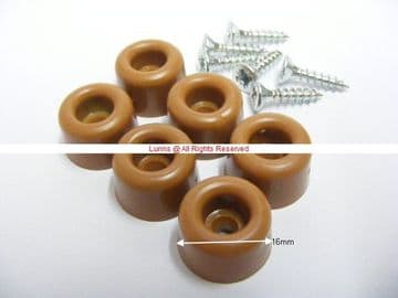 Ideal Standard Wood Seat Buffers Set of 6