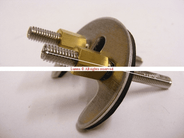 Italian Viper 25mm C/C M5 Twin Rod Basin Mixer/Sink Mixer Fixing Kit C75