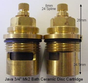 Java Mk2 Short OEM Copy Bath Cartridge Pair