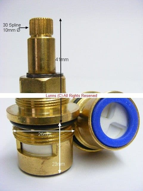 Jessco Q Series Tall Ceramic Disc Cartridge TM14 - Bespoke Part