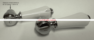 Jura18 Traditional Lever Handles cw Ceramic Insert - Bespoke Part