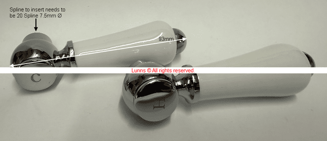 Jura18 Traditional Lever Handles cw Ceramic Insert - Bespoke Part