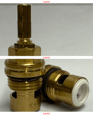 Kelly Hoppen Basin Mixer Extended Spline Creamic Disc Cartridges - Bespoke Part