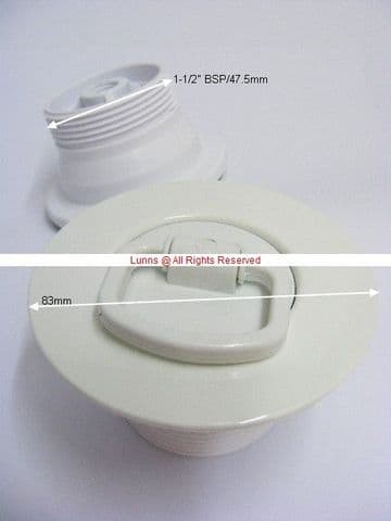Kelvin 1-1/2" Sink Waste 83mm Flange White