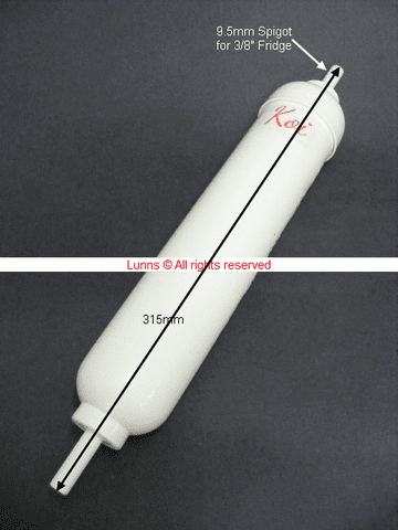 Koi 315mm SS Replacement Water Filter 3/8" aka 9.5mm