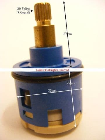Koi KiaRog 3 Hole Ali Diverter Cassette AL11-K - Bespoke Part
