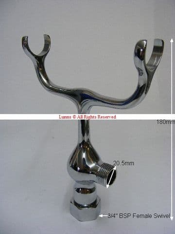 Koi Victorian Bath Shower Mixer Cradle Chrome - Bespoke