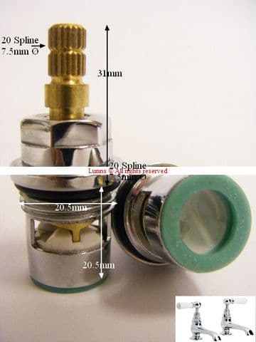 Lenok51 1/2" Exposed NST 2031 Ceramic Disc Cartridges PR LB540028711 AL29 - Bespoke Part