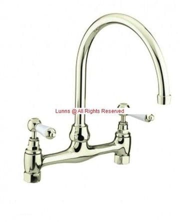Lever Bridge Sink Mixer 2H (Without Legs) Brush Nickel