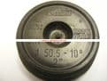 Lira Brevettato 00252 50.5 Diameter 10° Rubber Sink Plug c/w Finger Pull - Bespoke Part