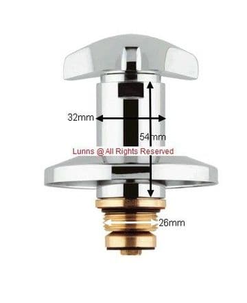 Lixil Chelsea Headwork c/w 3/4" Washer Valve - Bespoke Part