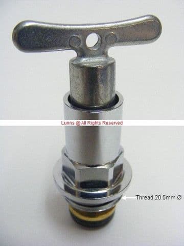 Lixil Manual Key Operation Lockshield W Tap Valve ALD12 - Bespoke Part