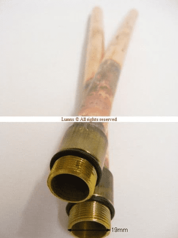 M19 Tap Tail Copper Tap Tail PKITTRTPRH EACH - Bespoke Part