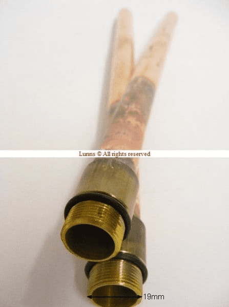 M19 Tap Tail Copper Tap Tail PKITTRTPRH EACH - Bespoke Part