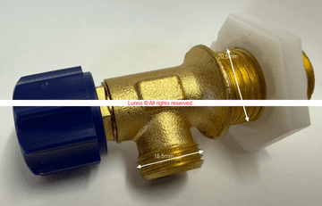 Malta Internal Cistern Isolating Valve 1/2BSPx3/8BSP- Bespoke Part