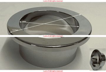 Malta Plastic Shroud Plinth aka Tap Hole Cover aka Cistern Button Spacer - Bespoke Part