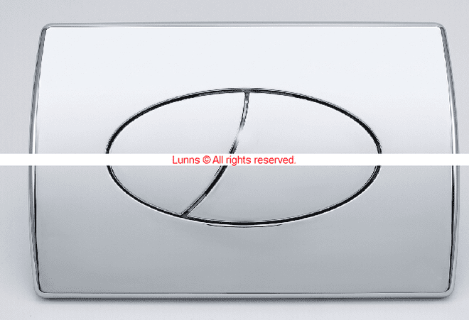 Malta  T Series Flush Plate cw Oval Button - Bespoke Part