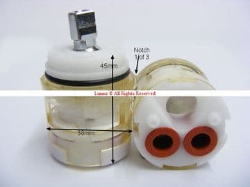 Mamoli Z Series Notched Clear Shell Cassette Valve ABI54981 C38C - Bespoke Part