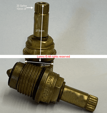 Mamoli20 NST37 KK Compression Washer Valve 36.5mm T20-83-8 - Bespoke Part