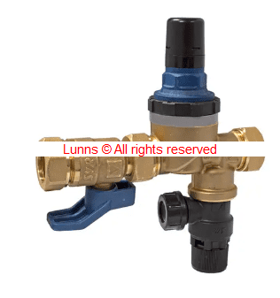 Megaflo 3 Out 2pc 3/8 PRV/ Down Black PRV&Iso Valve UV6-6D