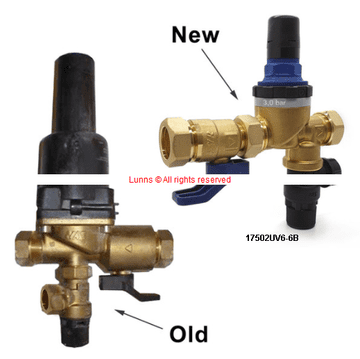 Megaflo Combi Valve Replacement for Mk1 Large Black Head Old Model - UV66B