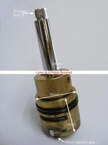 Merlyn 4 Hole Brass Shower Diverter PKIT DIV51NLCCS39 - Bespoke Part