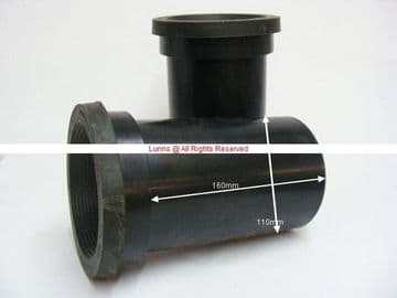 Meroblock WC Frame Pan Connector Straight 110mmx160mm Short EDM119