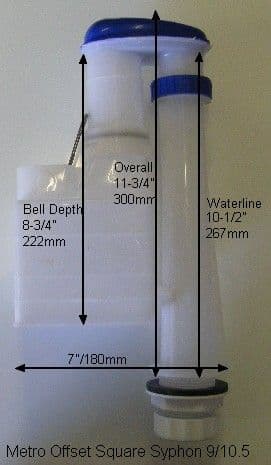 Metro (Non Standard) Offset Square Syphon