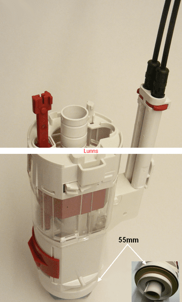 Munk55 Mk2 Twin Cable B Series Cable Flush Valve 942.75/1 FV13 FVL38 - Bespoke Part (1)