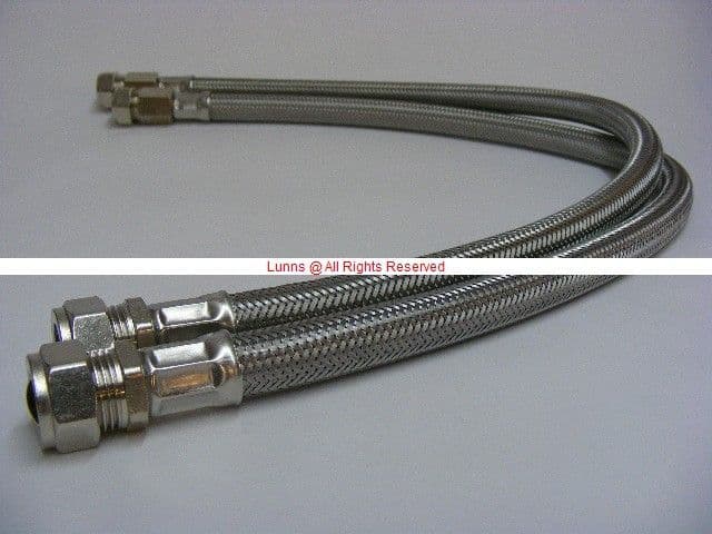 Myson Kickspace Hoses 15mmx15mm c/w Isolating Valves (Pair) MR - Bespoke Part