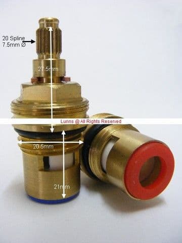 N2 Nipple Ceramic Disc Cartridge (Pair) T20-21