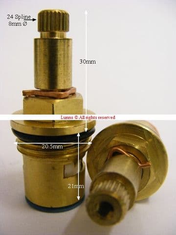 Nelson51 1/2" 2031 Ceramic Disc Cartridge NST Pair T24-35 - Bespoke Part