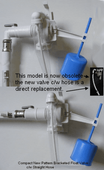 New Compact Internal Bracketed Float Valve c/w Hose