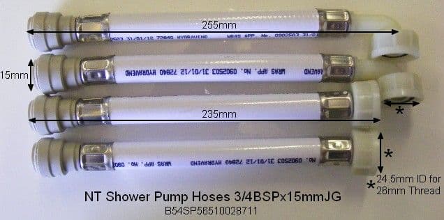New Team Shower Pump Hose 3/4